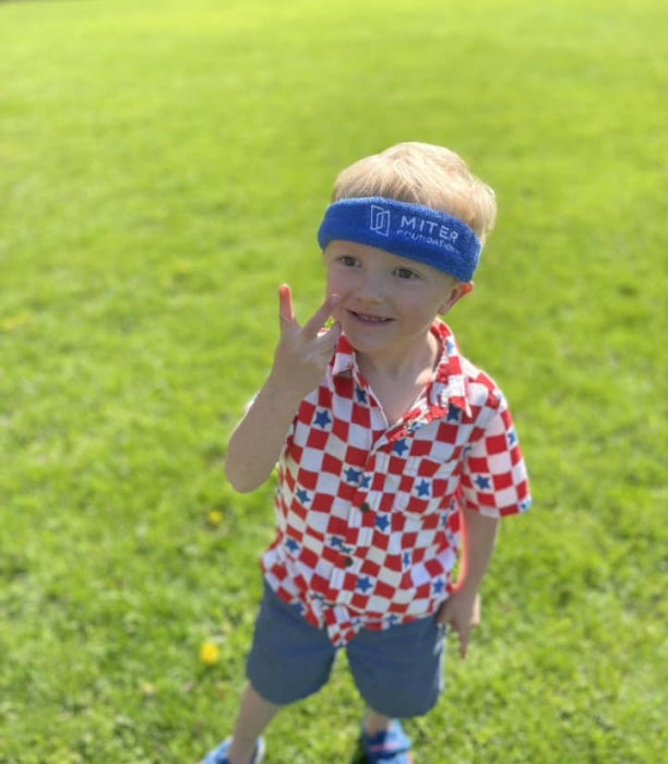 Little boy with headband